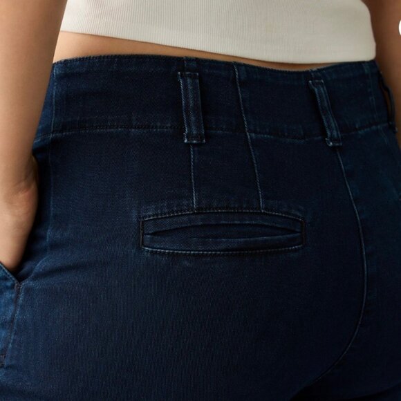 Anthropologie Maeve The Naomi Denim High-Rise Wide-Leg Jeans Fender 30 NWT - Picture 5 of 5